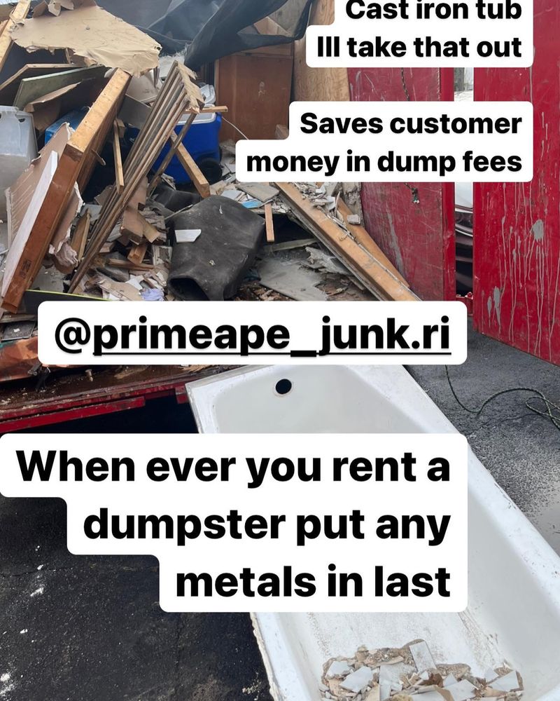 instagram for Prime Ape Junk Removal & Hauling in Warwick, RI