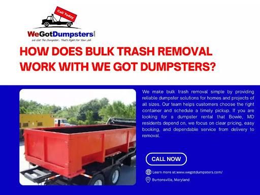 All Photos for We Got Dumpsters LLC in Clarksburg, MD
