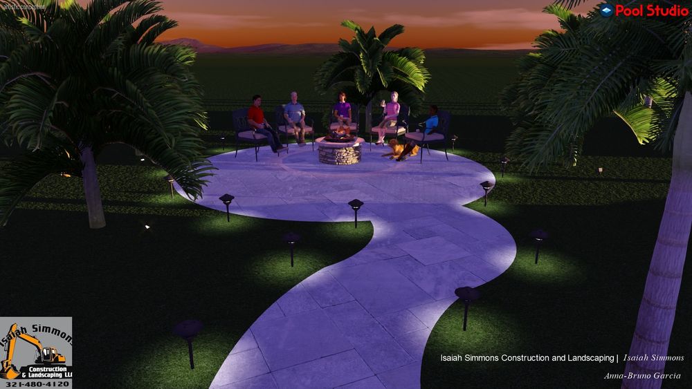 Full scale landscape designing and installations for Isaiah Simmons Construction and Landscaping LLC in Brevard County, Florida