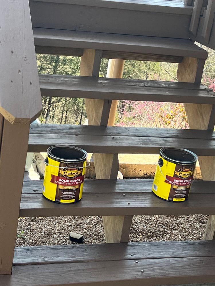Deck Staining for Mike's Custom Painting in Kissee Mills, MO