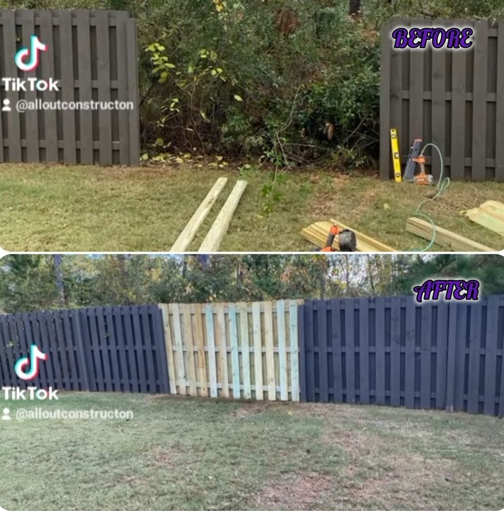 Fencing for All Out Construction in Atlanta, GA