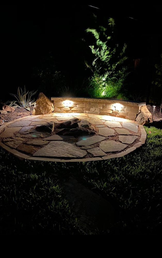Lighting for Atlas Land Design in Creekside Park, TX
