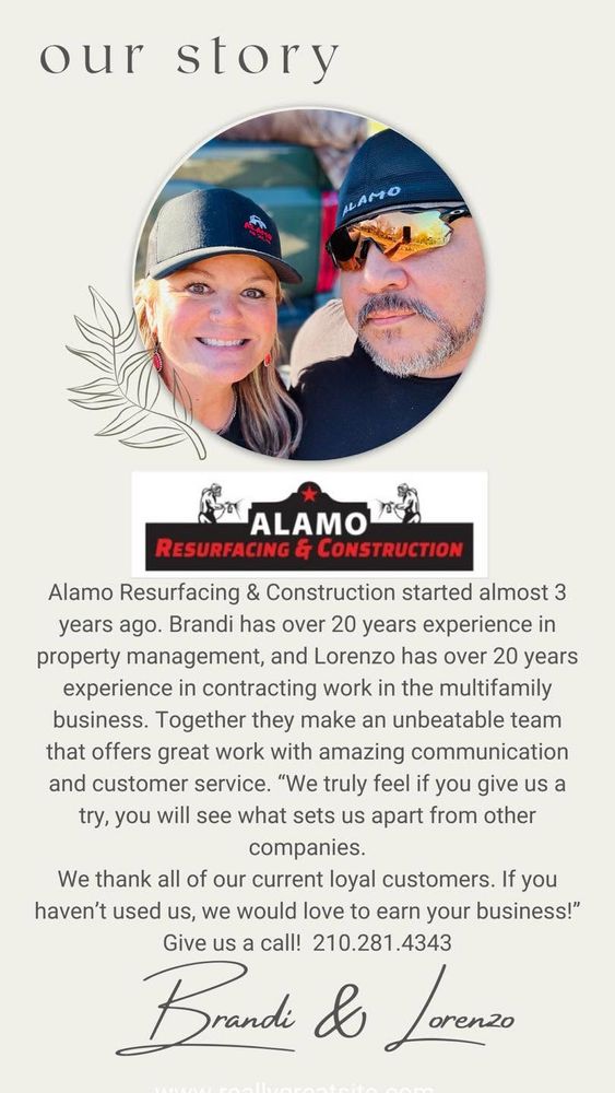 Alamo Resurfacing and Construction   team in San Antonio, TX - people or person