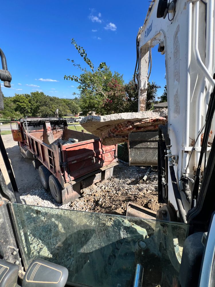 Our concrete demolition service efficiently breaks down and removes unwanted or deteriorating structures, ensuring a clean slate for your next project while prioritizing safety and minimal disruption to your home environment. for 365 Excavation & Land Solutions in Oklahoma City, OK