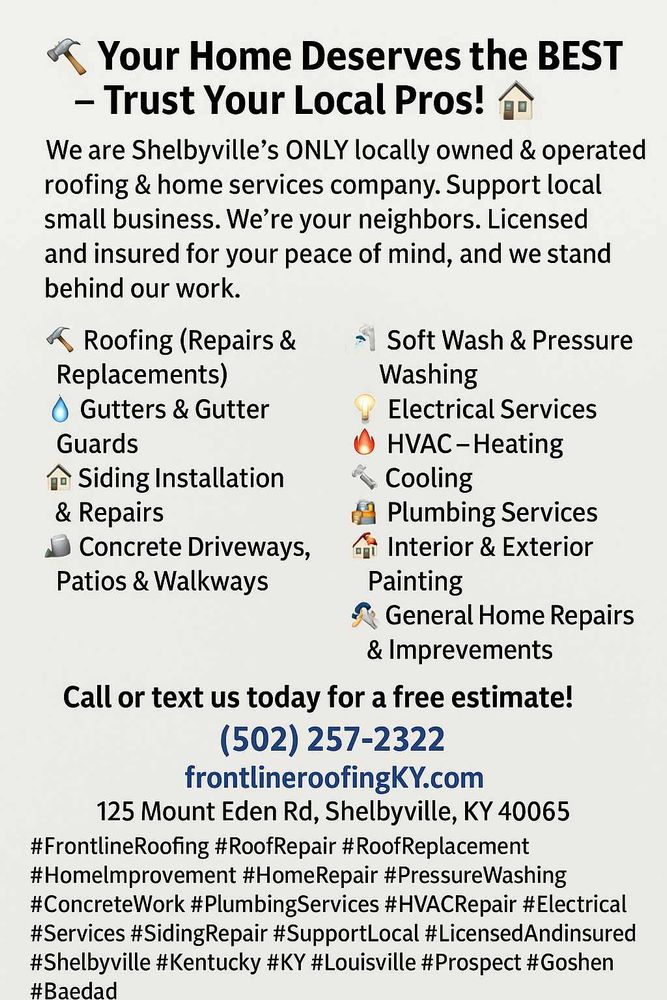 Other Services for Frontline Roofing & Home Services in Shelbyville, KY