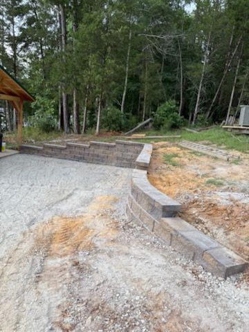 Retaining Wall Construction for Alvarez Landscape & Hardscape Service in Rock Hill, SC