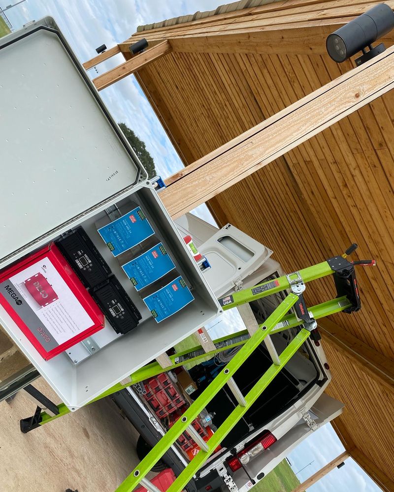 Lighting Installs for LUX Electric in Floresville, TX