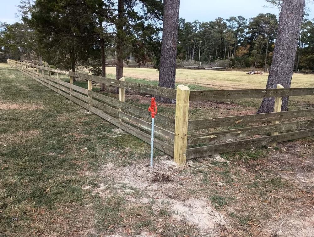 4 ft wood fencing  for Fence Masters in Gloucester County, VA