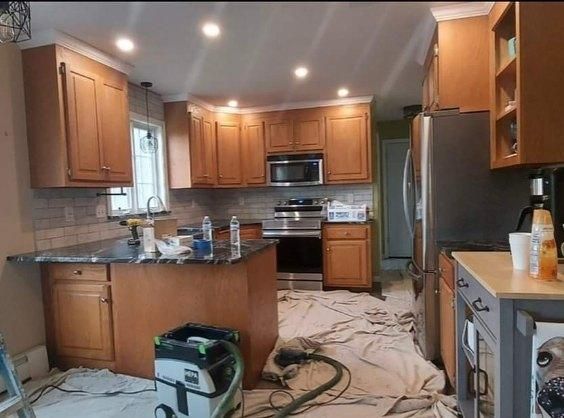 Our Kitchen and Cabinet Refinishing service is designed to transform your outdated kitchen cabinets, giving them a fresh new look without the hassle and cost of replacing them entirely. for Jara Painting LLC in Conneticut, CT