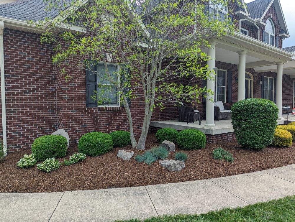 Our Mulch Installation service enhances your landscaping by adding a layer of mulch that improves soil quality, retains moisture, suppresses weeds, and gives a polished look to your outdoor space. for Double D Landscape Services in Columbus ,  OH