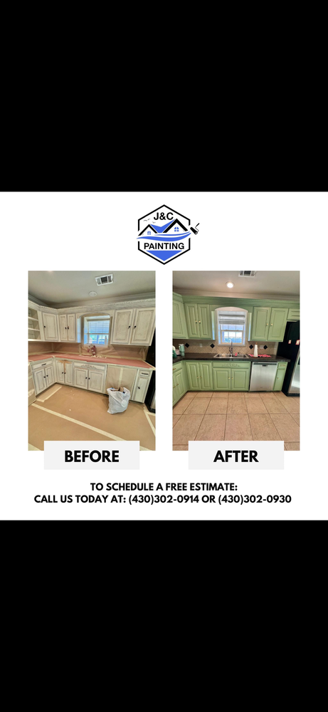 Cabinet Refinishing for J&C Painting in Mabank, TX