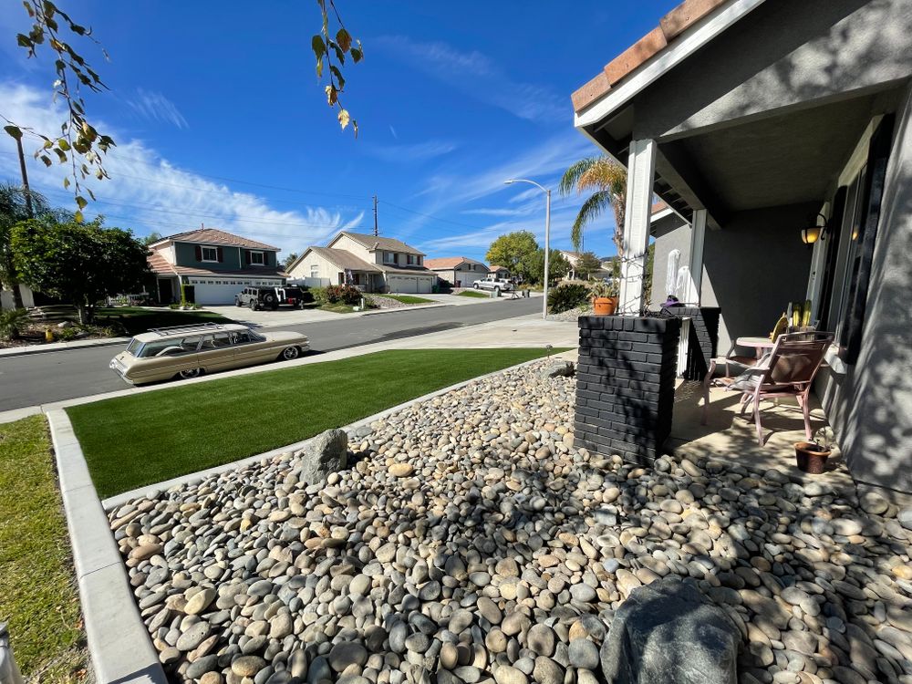 Concrete Edging for Aidan Jade Landscaping in Riverside County, CA