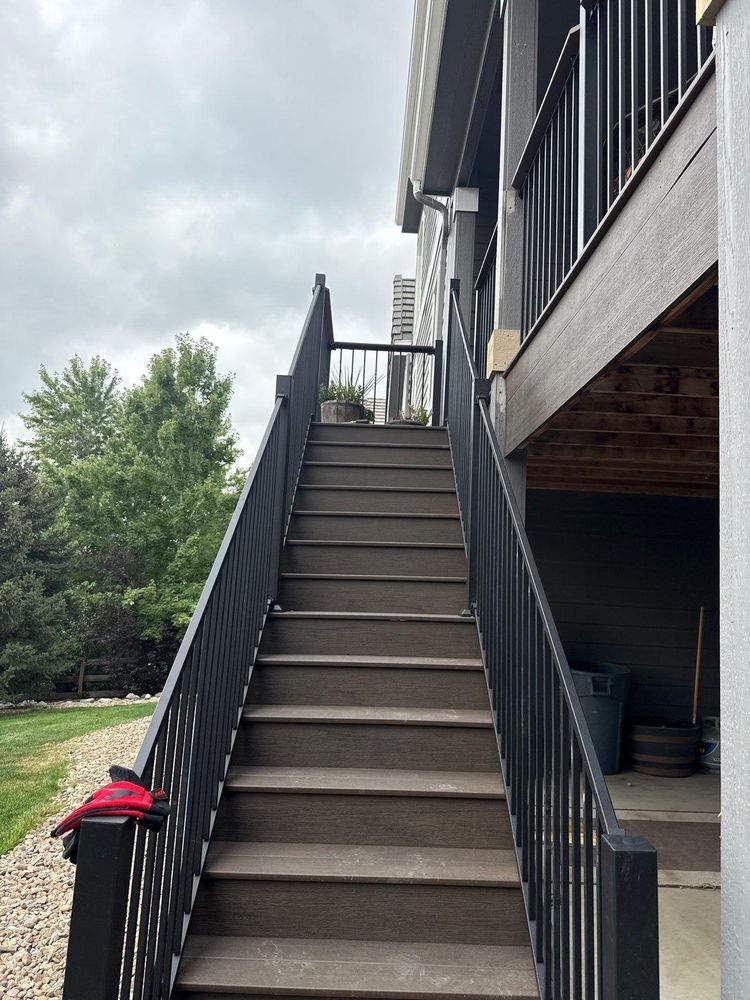 Deck Stairs for Arnett Front Range Construction in Elizabeth, CO
