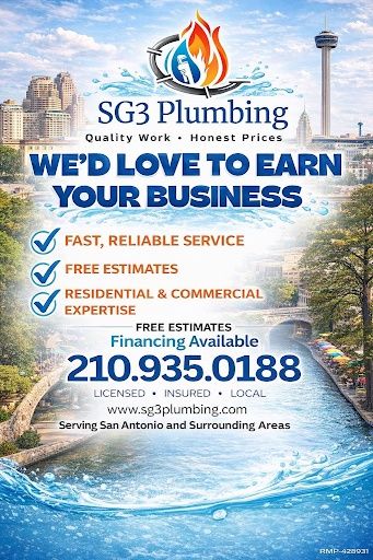 All Photos for SG3 Plumbing, LLC in San Antonio, TX