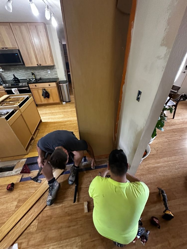 Our expert team specializes in installing Floating Laminate Flooring and Luxury Vinyl Planks, providing homeowners with durable, stylish flooring solutions that transform spaces efficiently and beautifully at competitive rates. for Happy Home Projects Co-op in Lakewood, CO