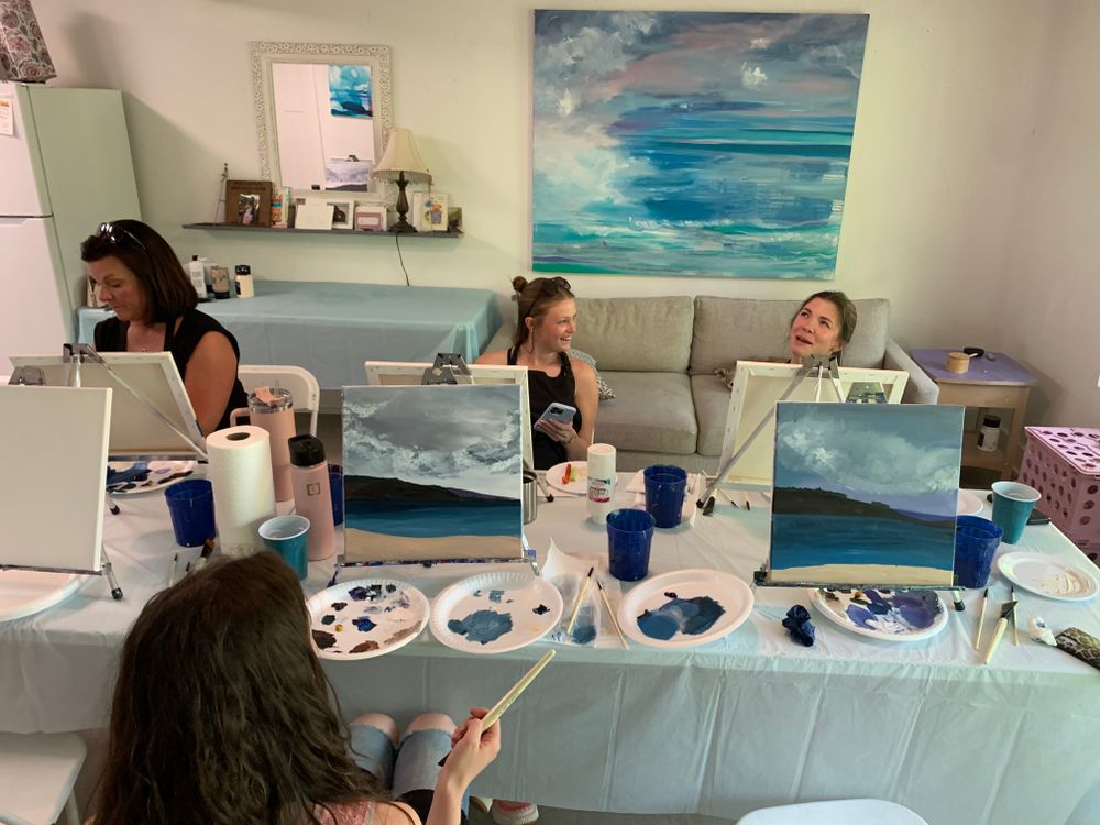 Mobile Studio Paint Party for Infinite Art Events in Gainesville, GA