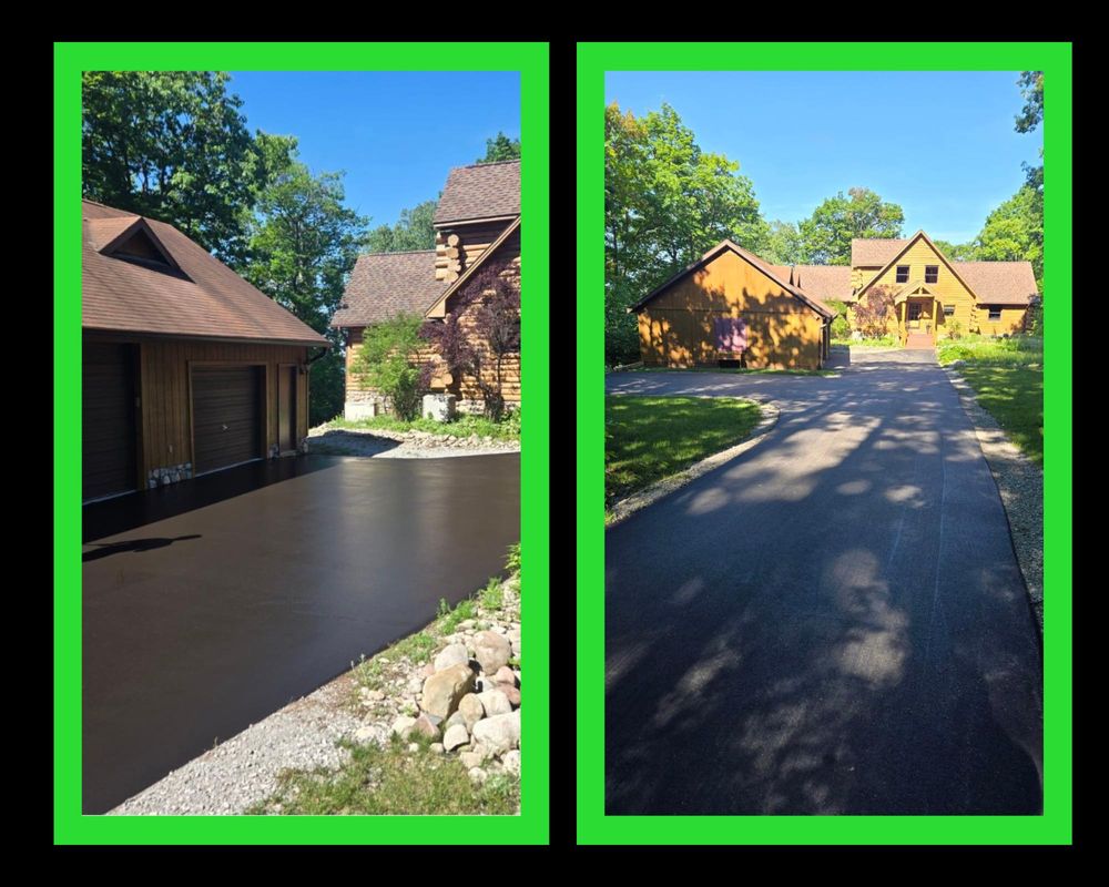 Enhance your driveway's longevity with our seal coating service, which protects asphalt from weather damage and wear, ensuring a smooth, resilient surface that keeps your property looking pristine. for Darkside Sealcoating in Alpena, MI