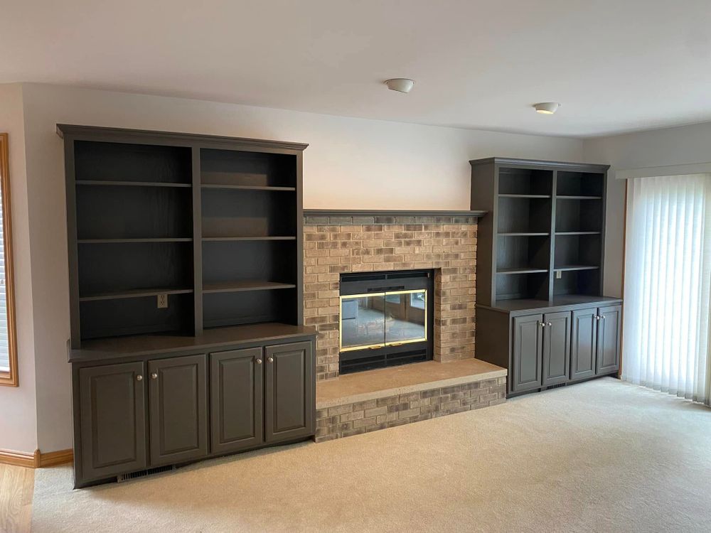 Transform your kitchen with our expert cabinet refinishing service. We revitalize worn surfaces, offering a fresh and stylish look without the expense and hassle of full replacement, enhancing your home’s value. for Hughberts Siding & Painting in Rochester, MN