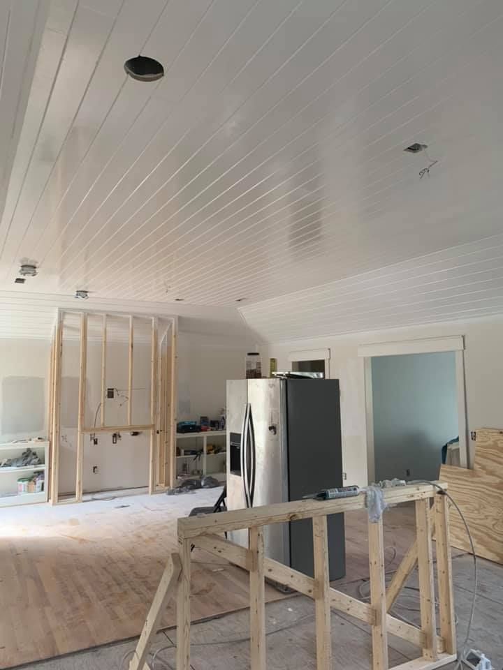 Enhance your home with our Tongue & Groove Ceiling service, delivering expert installation and a flawless finish for a warm, inviting atmosphere that adds elegance and character to any room. for JD’s Professional Painting Services in Beaufort, NC