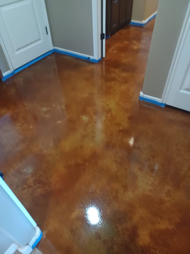 Revamp your wood flooring with our Acid Stain service, providing a unique, durable finish that transforms the natural beauty of the wood into a stunning, contemporary aesthetic for your home. for Sharp Flooring & Fencing LLC in Tulsa, OK