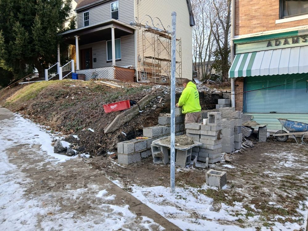 Retaining Wall  for Joseph Little Home Improvements in Pittsburgh, PA