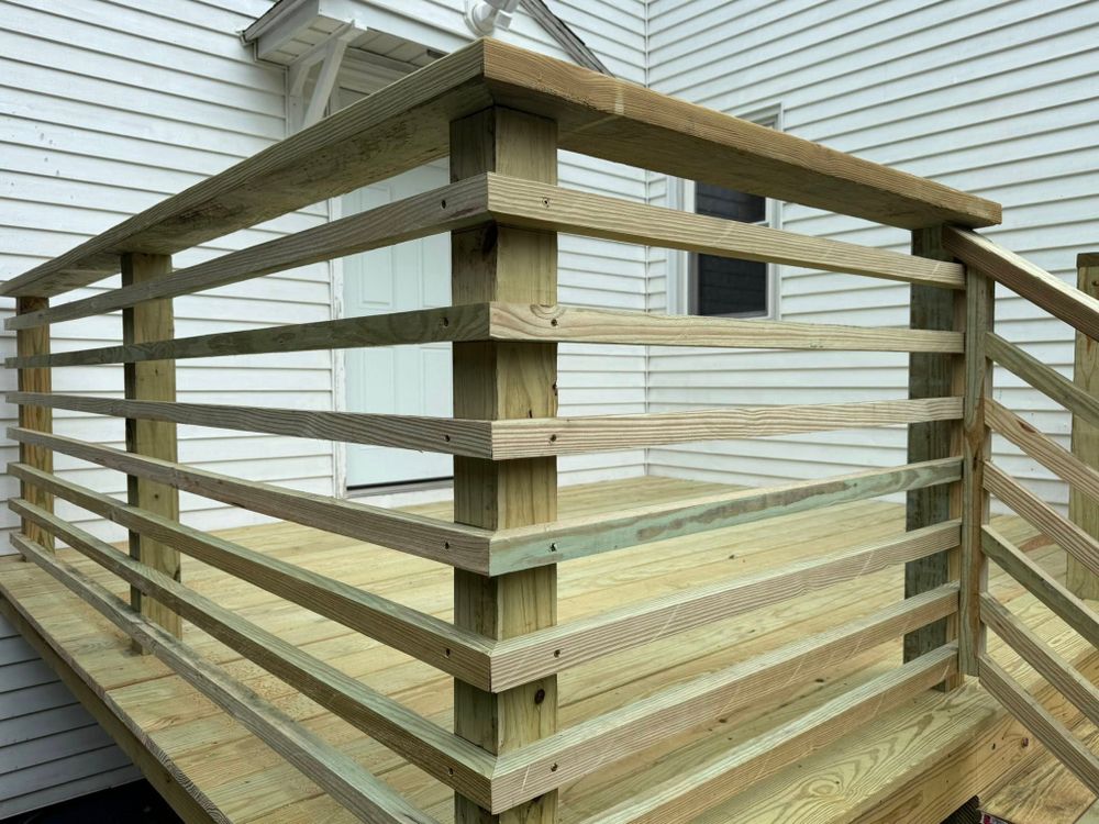 Enhance your outdoor living space with our expert Deck Construction services, offering durable materials and skilled craftsmanship to create the perfect setting for relaxation and entertainment at your home. for Maine Roofing and Siding in Richmond, ME