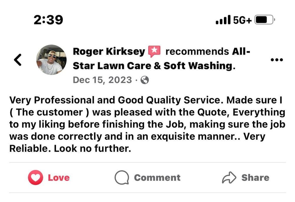 All Photos for All-Star Lawn Care & Soft Washing in Mobile, AL