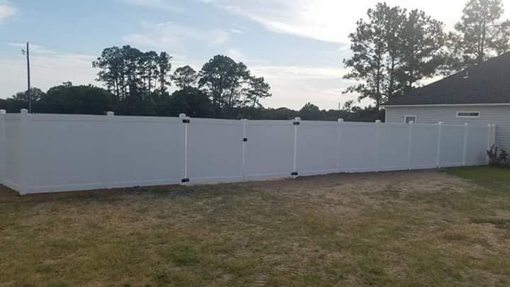 Our Vinyl Fences service offers durable, low-maintenance fencing solutions with professional gate installation and repair, enhancing your home's privacy and curb appeal while ensuring long-lasting performance and style. for Only Fences in Carroll County, GA