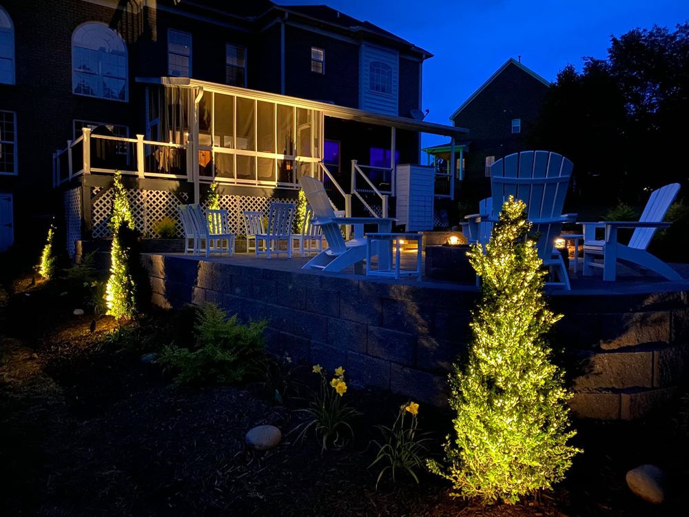 Landscape Lighting for L & C Landscaping in Statesville, NC