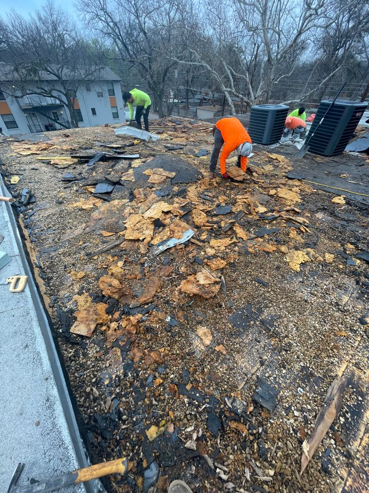 Replaced modified bitumen with mule hide TPO  for Double RR Construction in Royse City, TX