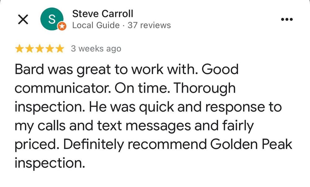 All Photos for Golden Peak Inspection in Golden, CO