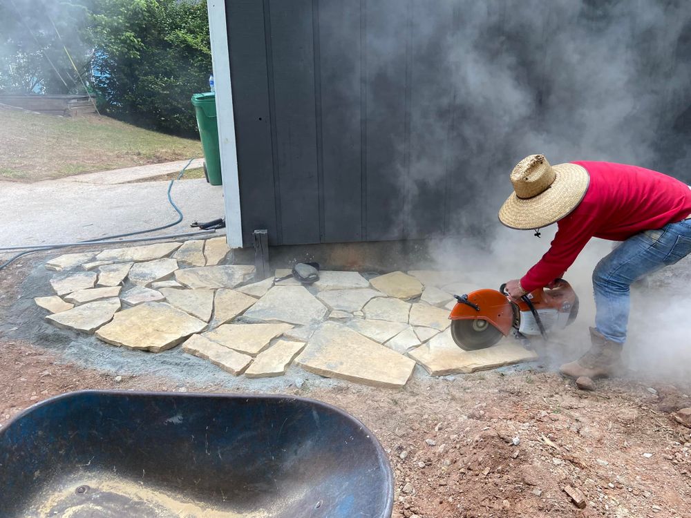 Hardscaping for Two Brothers Landscaping in Atlanta, Georgia