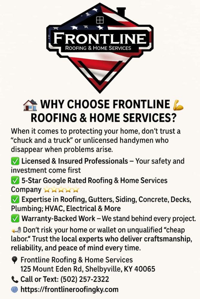 Other Services for Frontline Roofing & Home Services in Shelbyville, KY