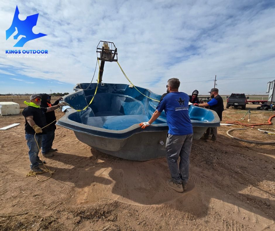 Custom Pool Construction for Kings Outdoor in Amarillo, TX