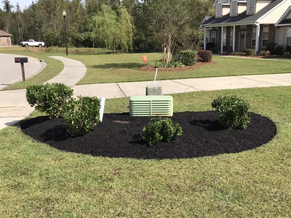 Our Mulch Installation service adds visual impact and texture to your yard while also providing essential nutrients for your plants. Let us help you create a beautiful, healthy landscape today! for Greater Power Landscaping in Aynor, South Carolina