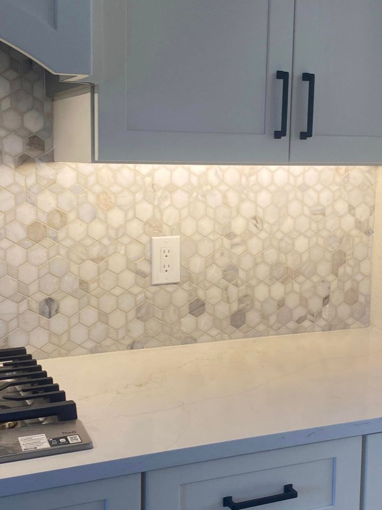 Enhance your kitchen with our professional backsplash install and repair service. Choose from a variety of materials, colors, and patterns to complement your flooring for a seamless design. for D&M Tile  in Denver, CO