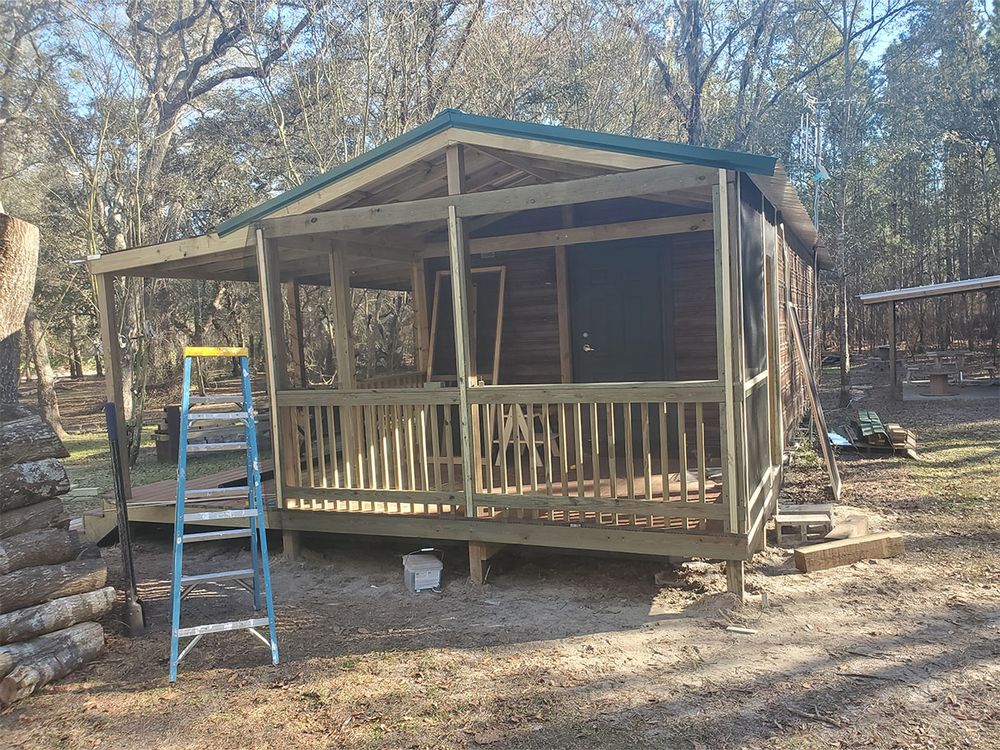 Enhance your outdoor living space with our expert deck and patio installation services, offering high-quality craftsmanship and personalized designs to create relaxing retreats tailored to fit your home's aesthetics and functionality. for Ken's Specialized Services in Fort White, FL