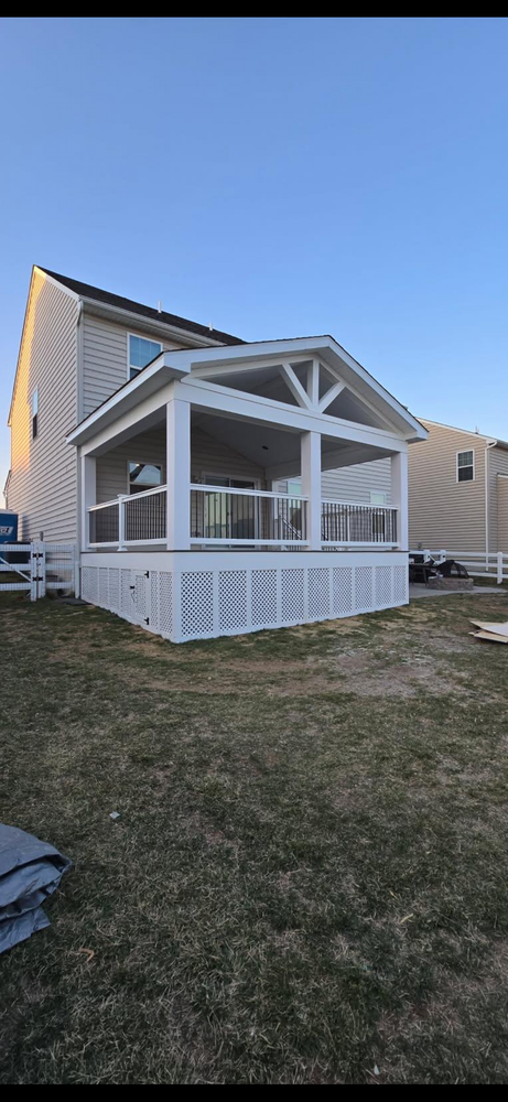 Goodwick Covered Deck for Thomas J. Gorman Construction in Middletown, DE