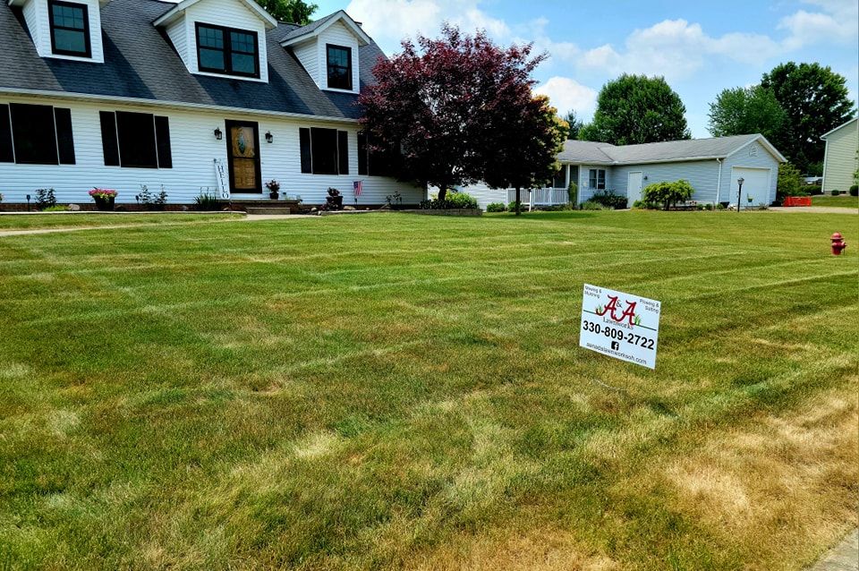 Our residential lawn care services provide expert maintenance, ensuring lush and healthy lawns. We tailor treatments to your specific needs, enhancing curb appeal and creating vibrant outdoor spaces for you to enjoy. for A&A Lawnworks in Maximo, OH