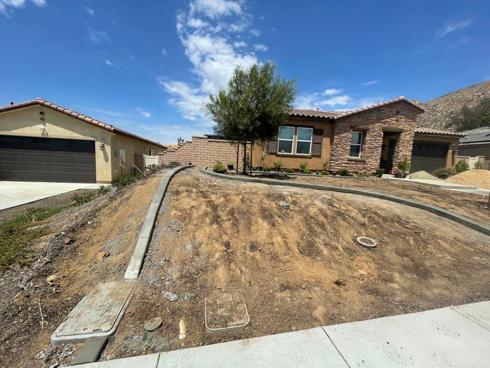 Concrete Edging for Aidan Jade Landscaping in Riverside County, CA