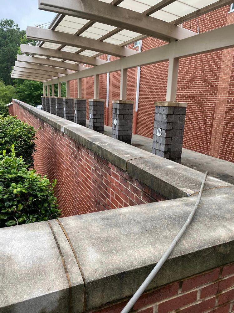 We can blast the weeds away from the spaces between bricks or stones on your retaining wall so it looks like the day you first built it. for Superior Xterior Pressure Wash LLC in Raleigh, North Carolina