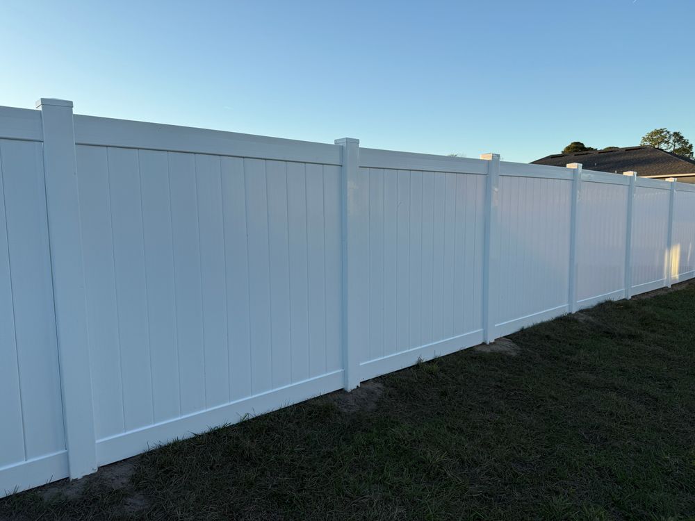 Our expert vinyl fence installation service offers homeowners durable, low-maintenance solutions that enhance curb appeal and security, while providing professional guidance to ensure a seamless installation process tailored to your property's needs. for Smith & Sons Fence Company in Riverview, FL