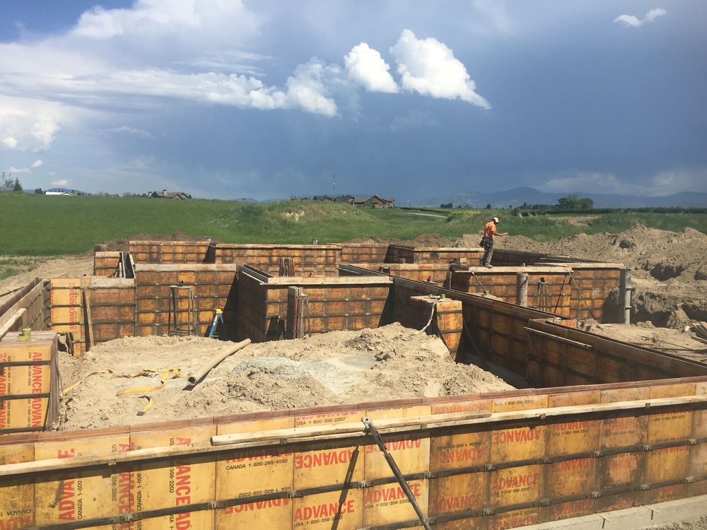 Foundations for R&H Homes in Bozeman, MT