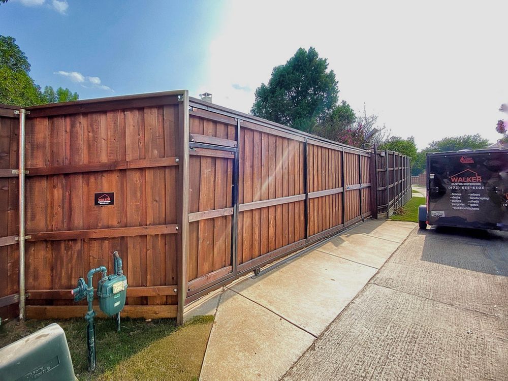 We provide expert gate installation and repair services, improving your home’s security, convenience, and curb appeal with durable workmanship, reliable repairs, and customized solutions designed to fit your property perfectly. for Walker Custom Exteriors in Dallas, TX