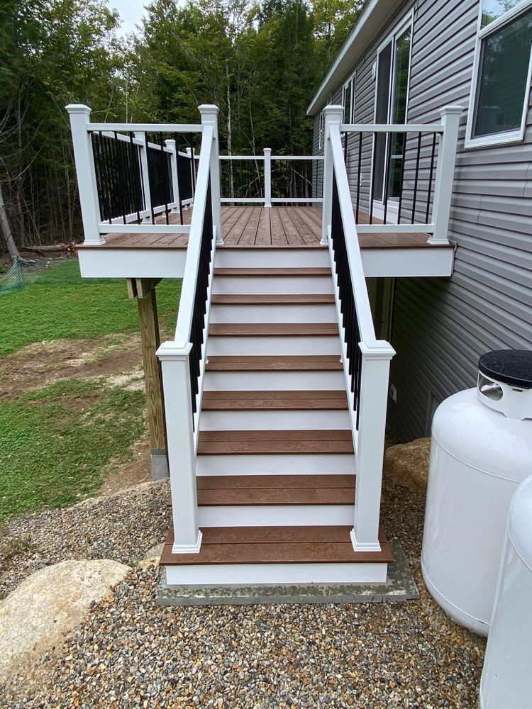 Deck Installation for Eagle Services LLC in Casco, ME