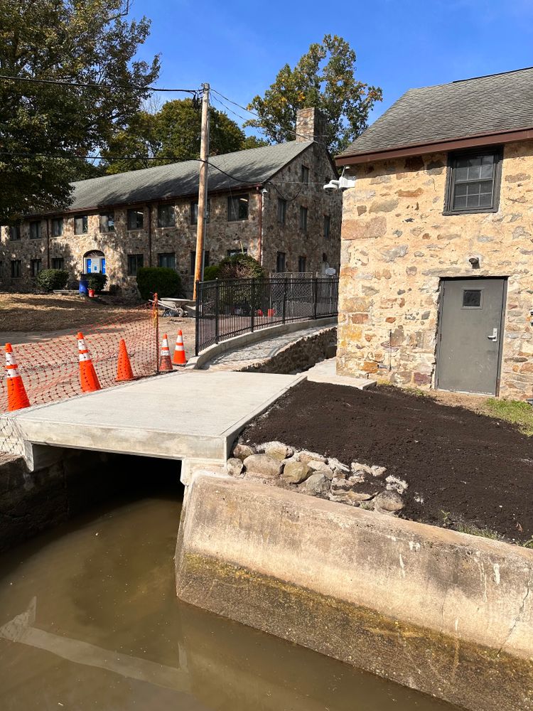 Warren hills School District waterway restoration  for Sneider & Sons, LLC in North East, USA