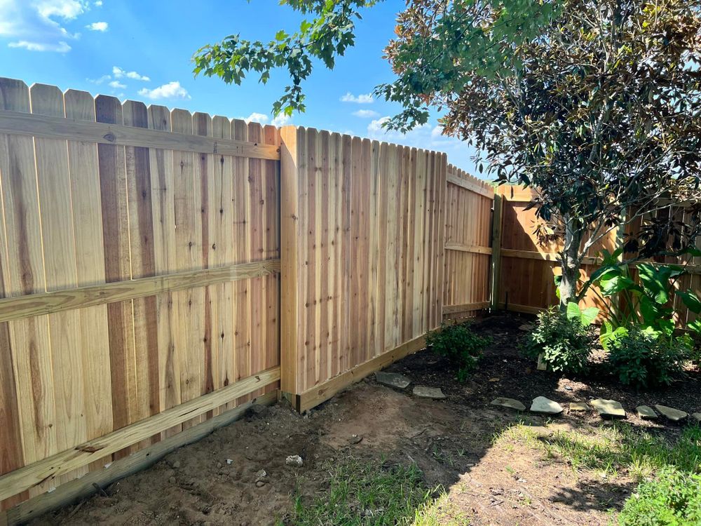 Privacy 3 Rail Cedar Fencing for Pride Of Texas Fence Company in Brookshire, TX