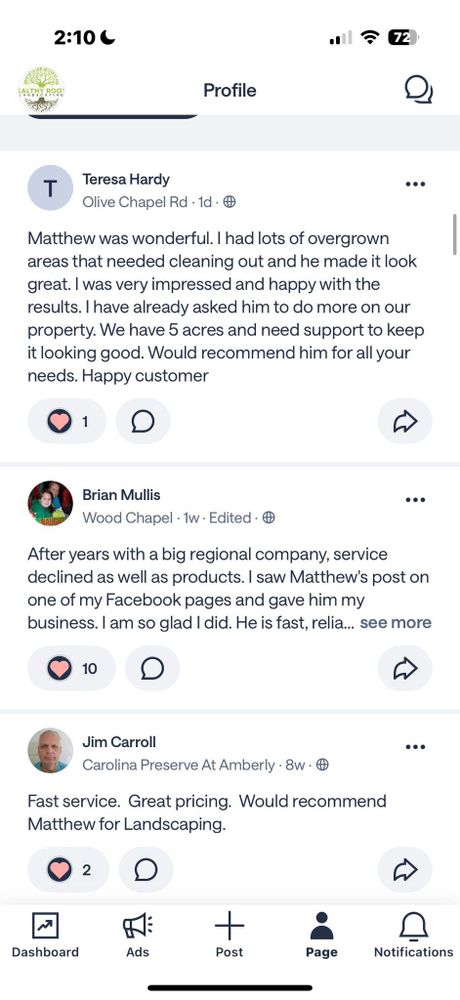 All Photos for Healthy Roots Landscaping in Apex, NC