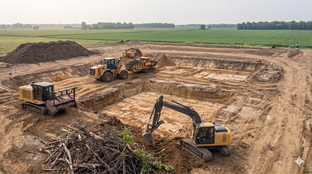 Our Commercial Excavation service offers precision digging and site preparation, ensuring your construction project begins on a solid foundation. We handle grading, trenching, and clearing efficiently while prioritizing safety and environmental responsibility. for NC Dirt Works in Traverse City, MI