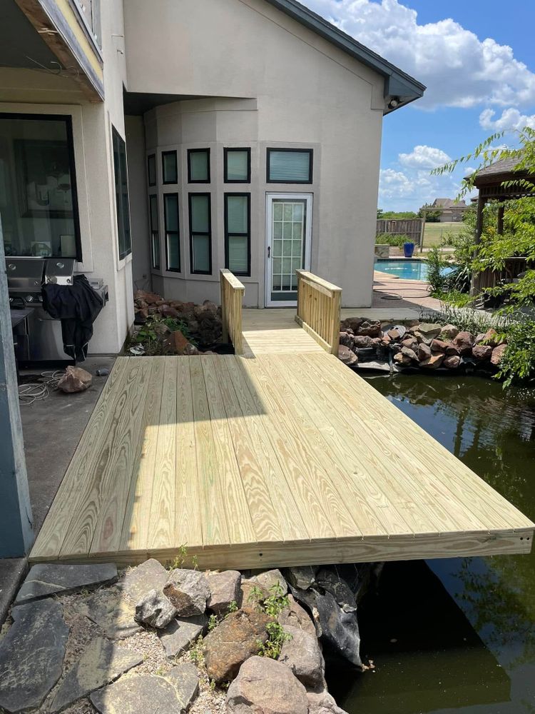 Transform your outdoor space with our expert deck and patio installation services. We design, build, and customize to enhance functionality and aesthetics, ensuring high-quality materials for lasting beauty and durability. for Duckett Carpentry in Texarkana, TX